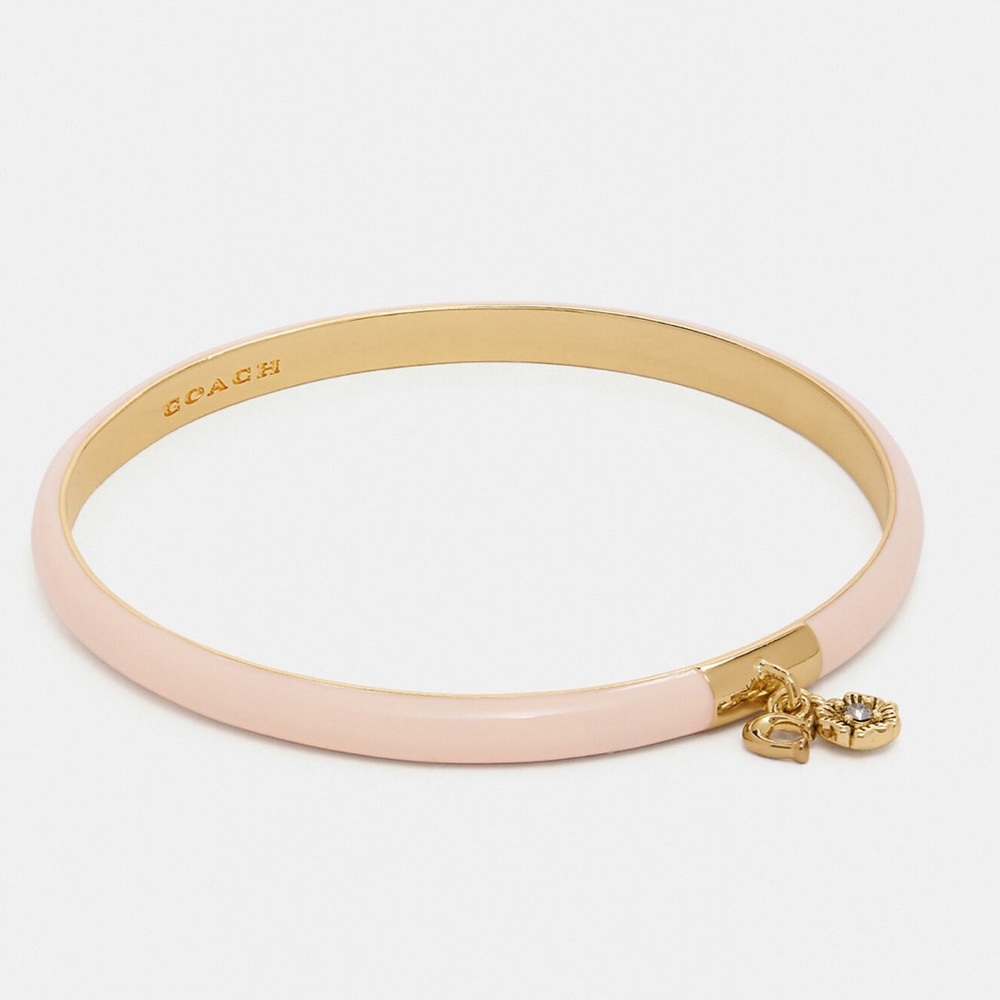 Coach Pink Tea Rose Bangle